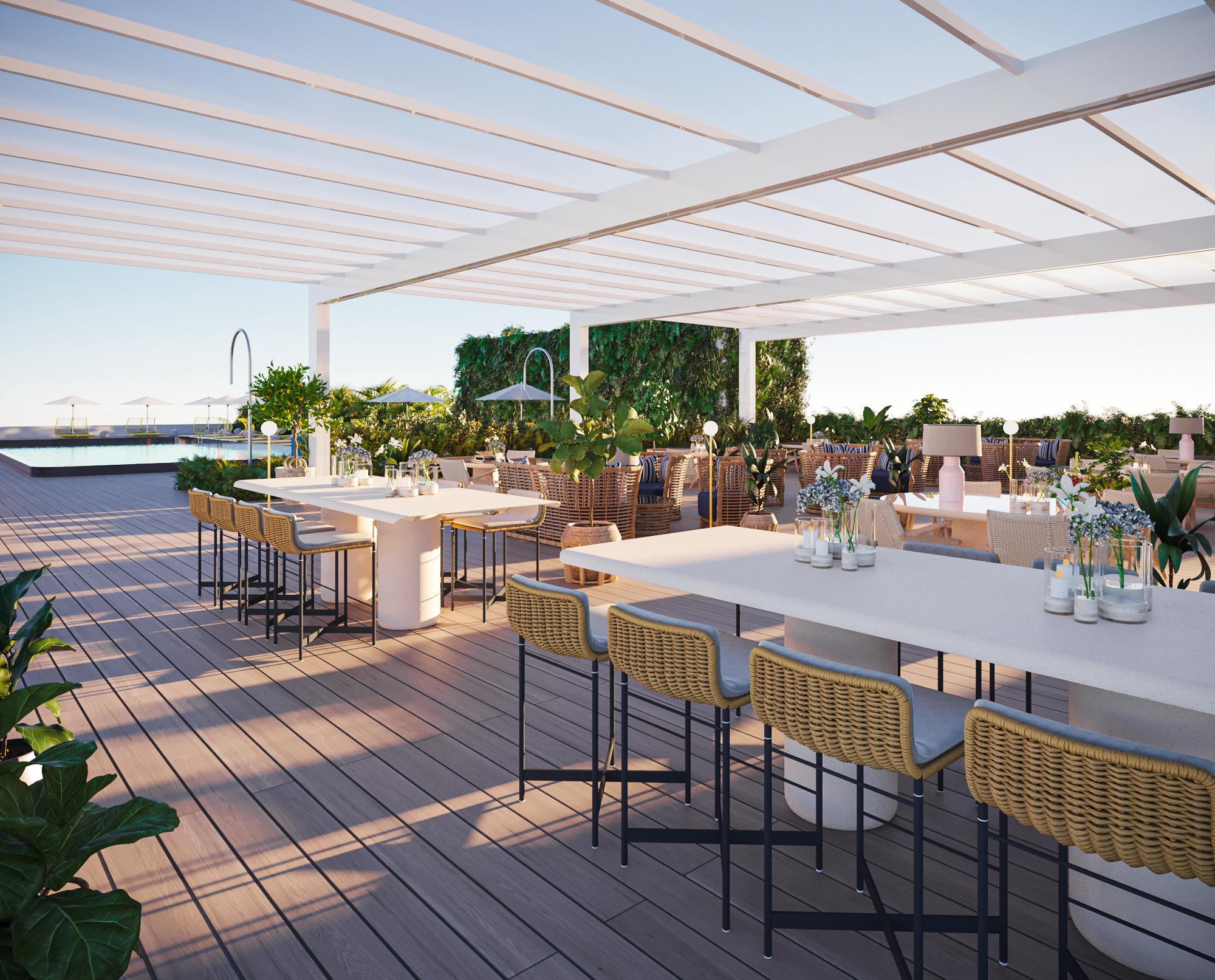 The Standard Residences Midtown - restaurante en la azotea