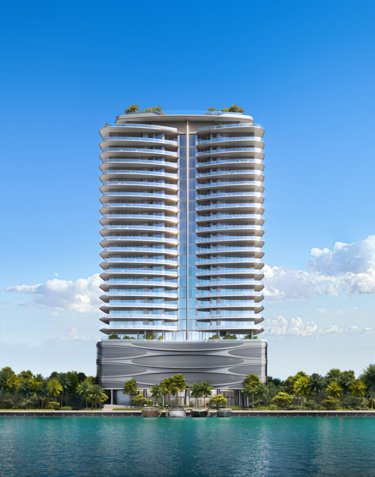 Torre Pagani Residences frente a la bahía en North Bay Village, Miami