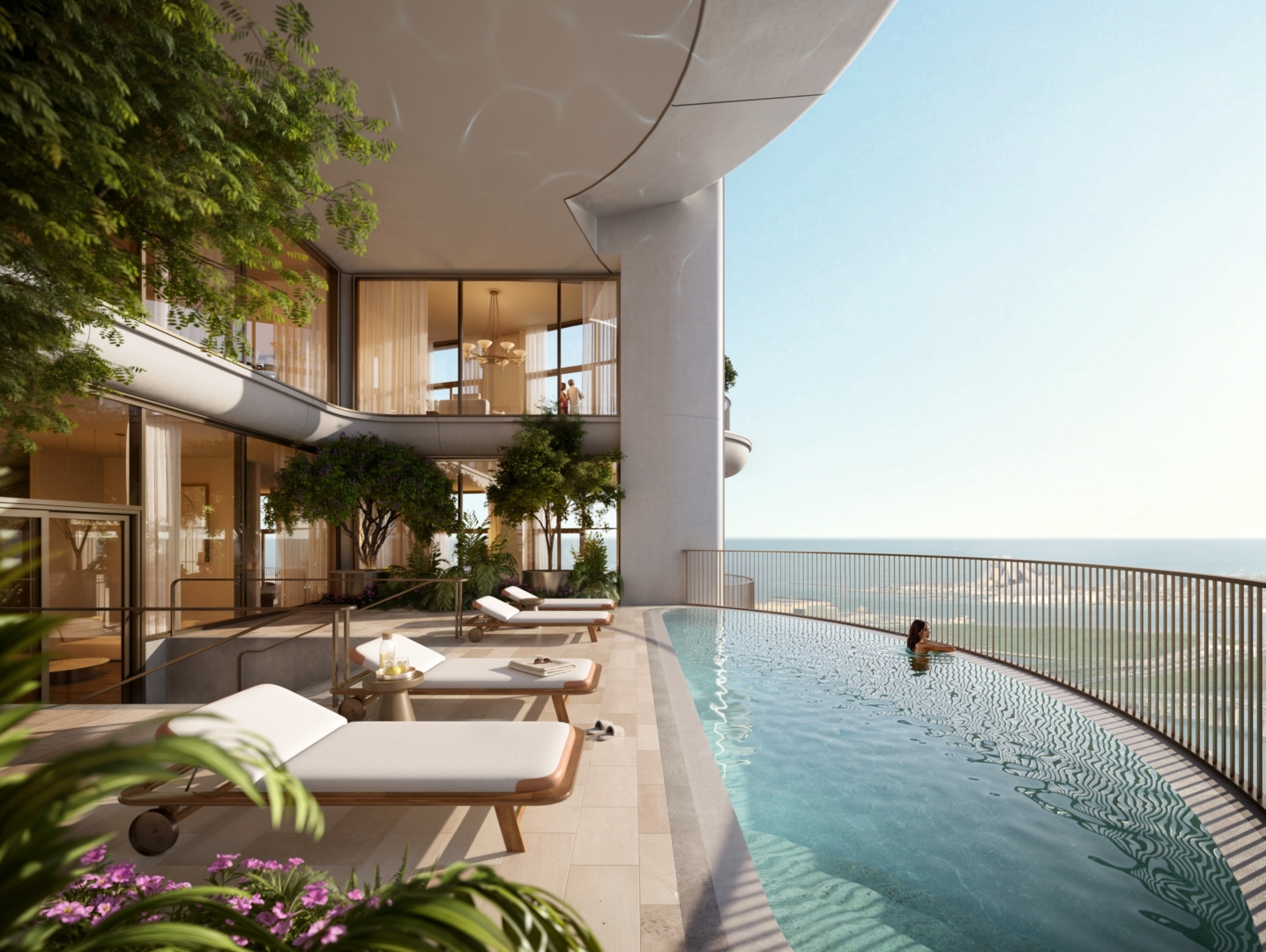 Amenidades frente al agua de The St. Regis Residences en South Brickell, Miami