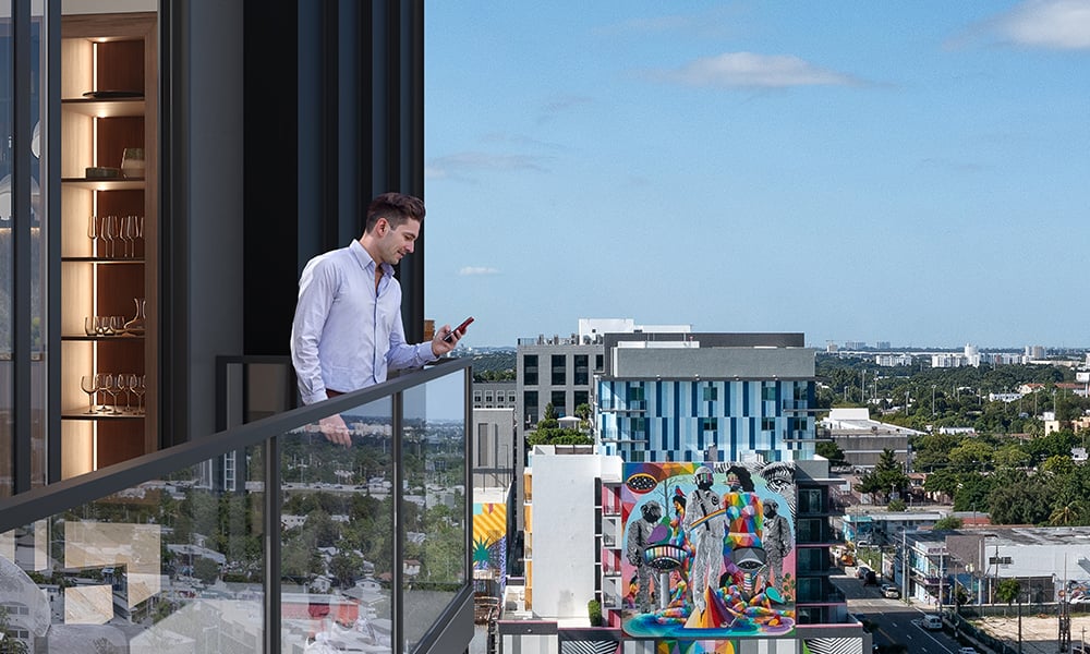 The Rider at Wynwood — vista a los murales artísticos de Wynwood