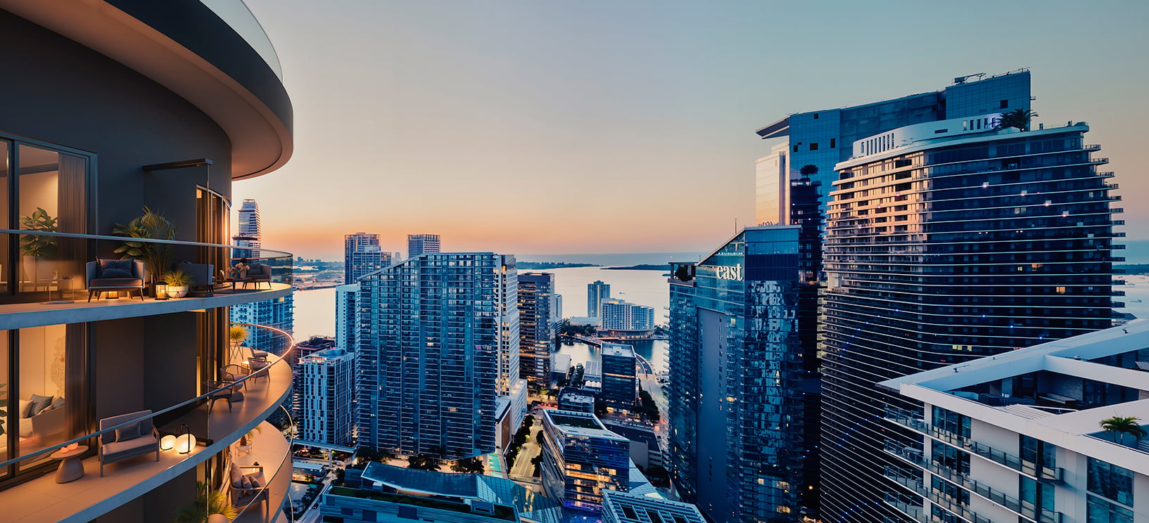 The Standard Residences Brickell — vistas al Miami River, Biscayne Bay y Brickell