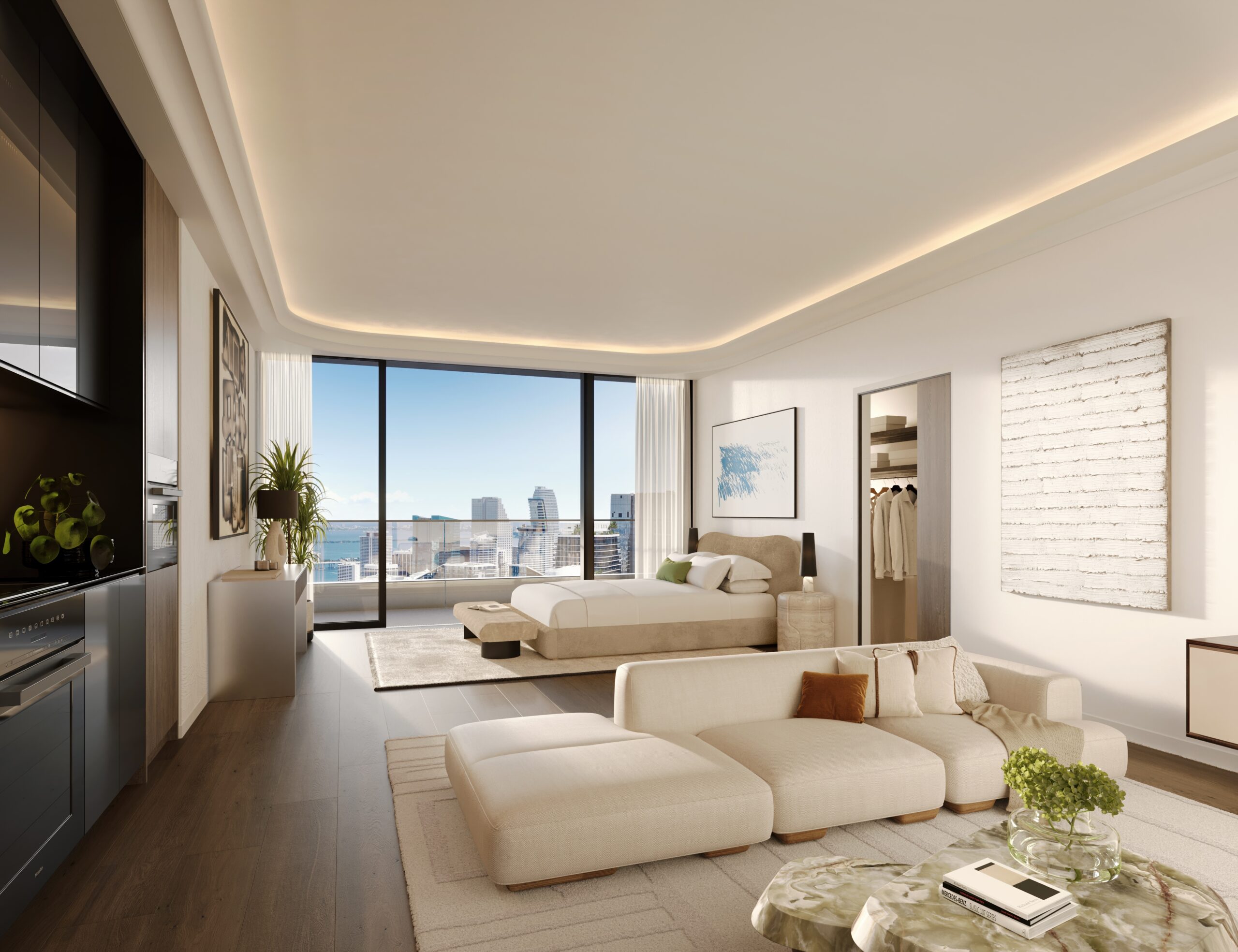 Interior de residencia en Mercedes-Benz Places Miami