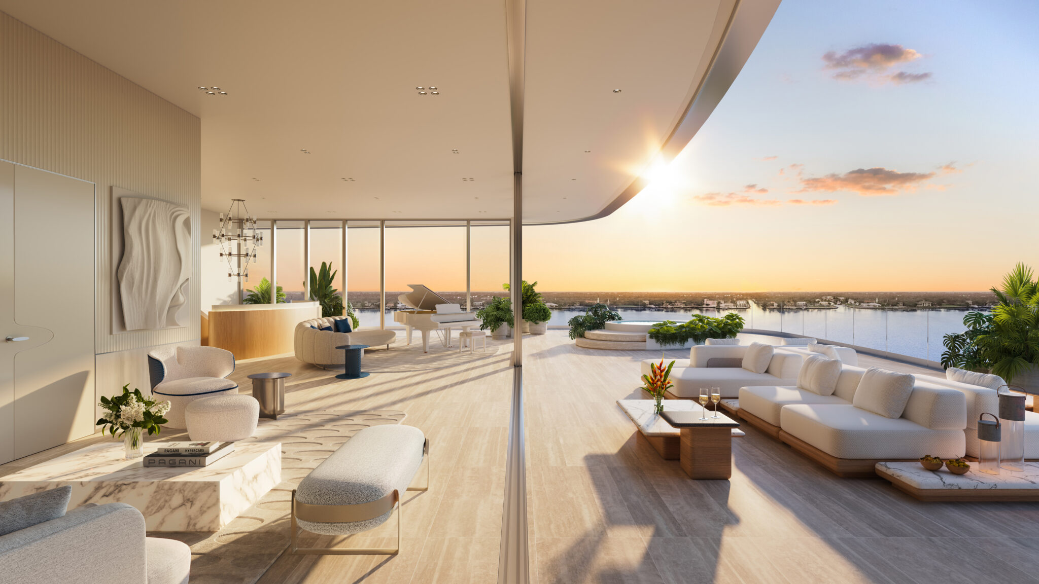 Interior curado por Pagani Arte en Pagani Residences, Miami