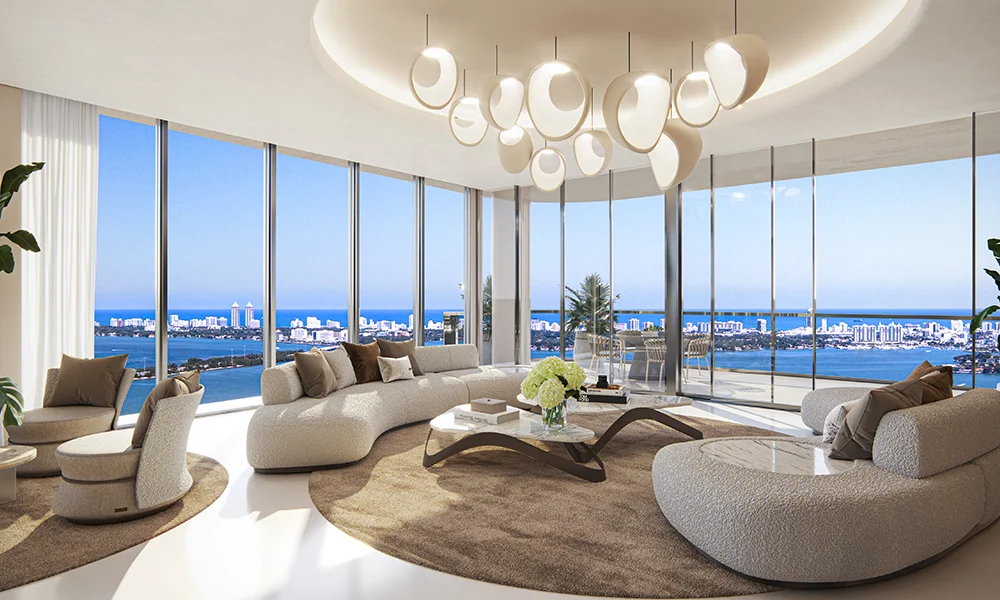 Interior de residencia en Aria Reserve, Edgewater, Miami