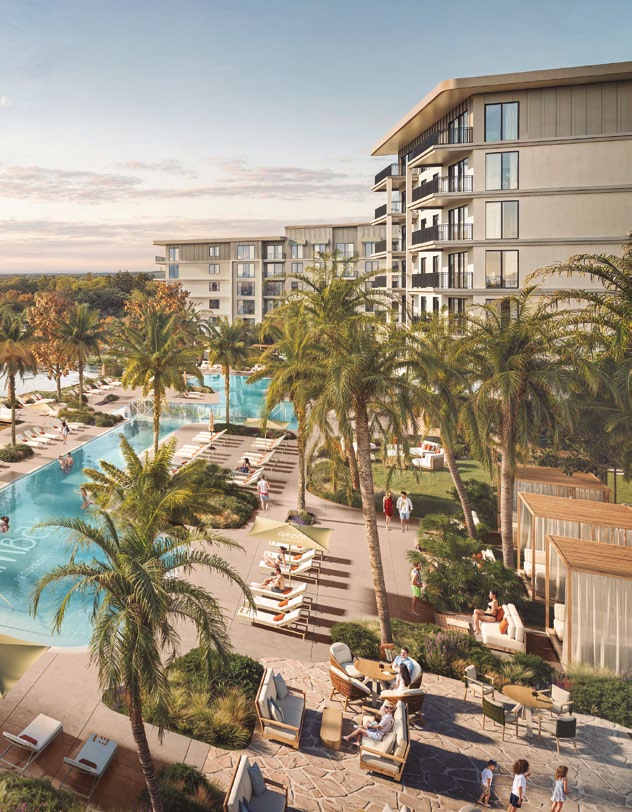 Vista al lago desde AMBAR Residences, Kissimmee, Orlando