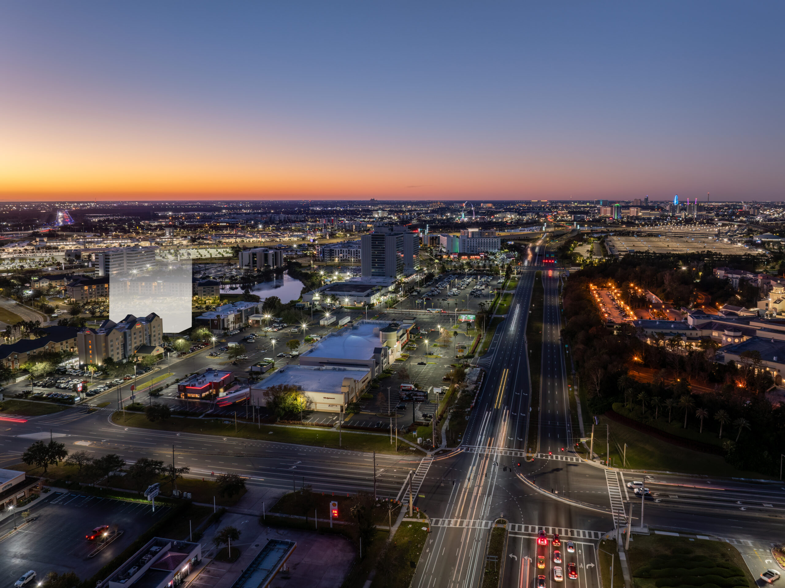 Mapa de ubicación de GZ Universal Tower en International Drive, Orlando