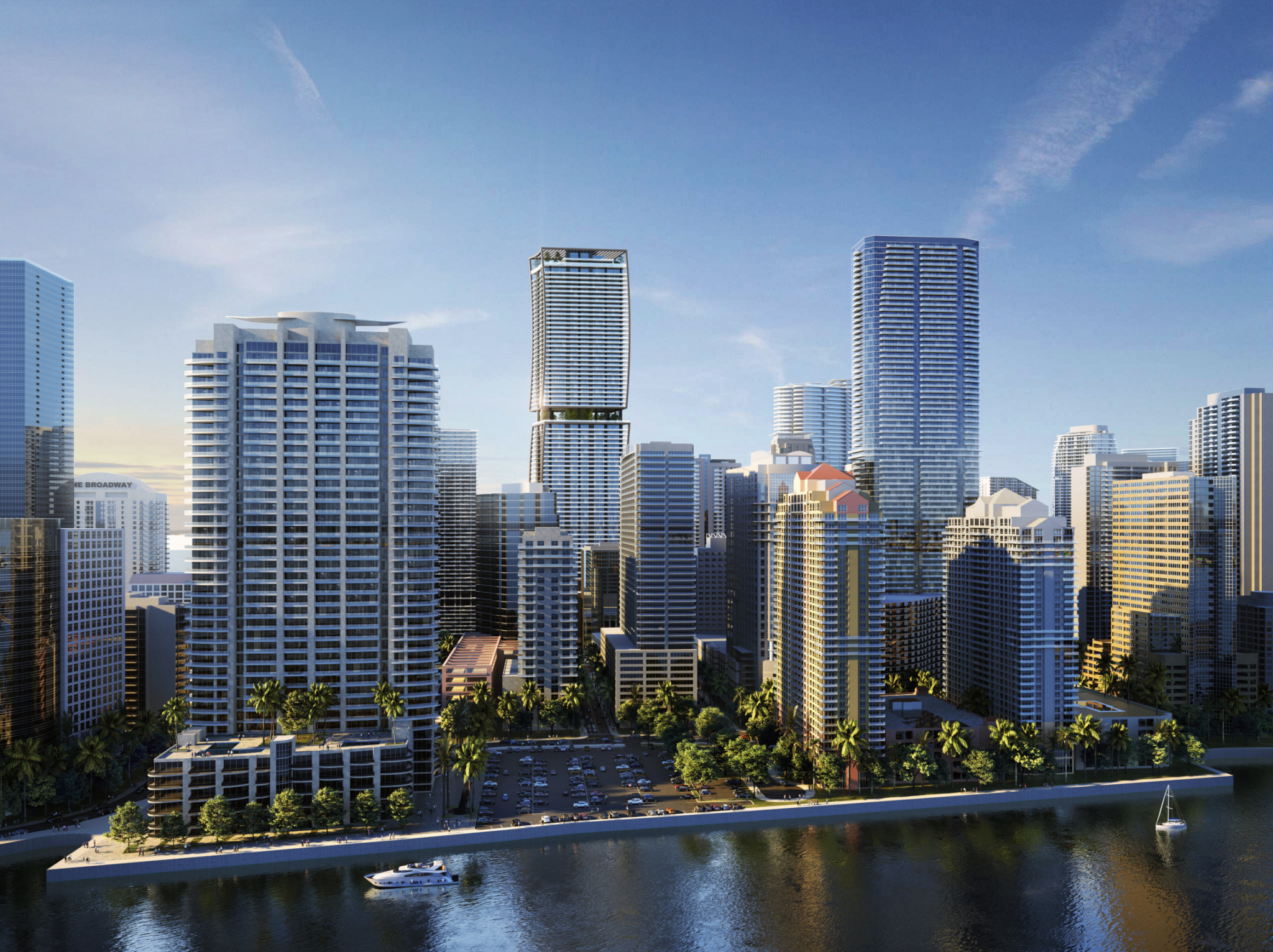 Render exterior de la torre ORA by Casa Tua en Brickell, Miami