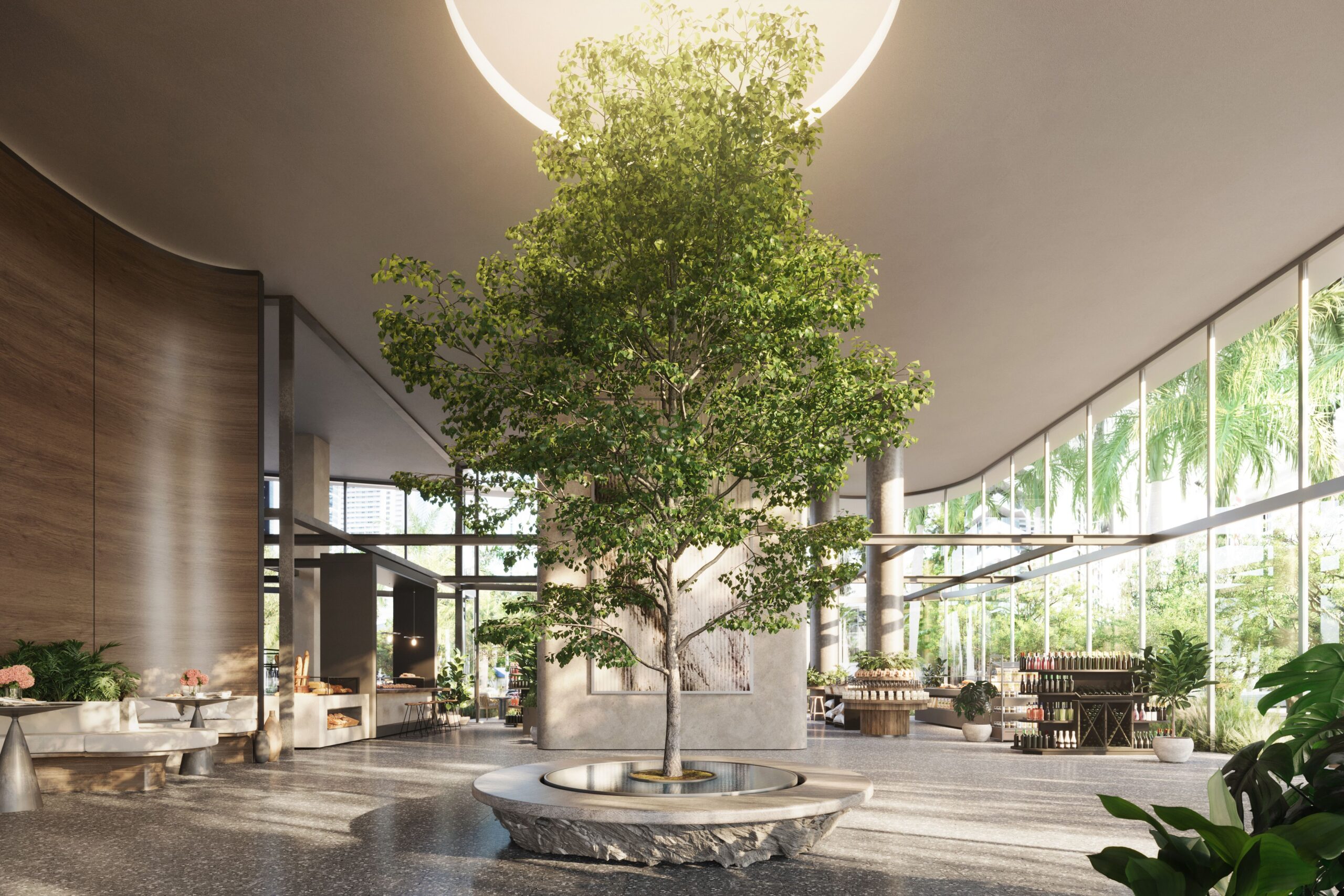 Lobby de entrada de ORA by Casa Tua en Brickell