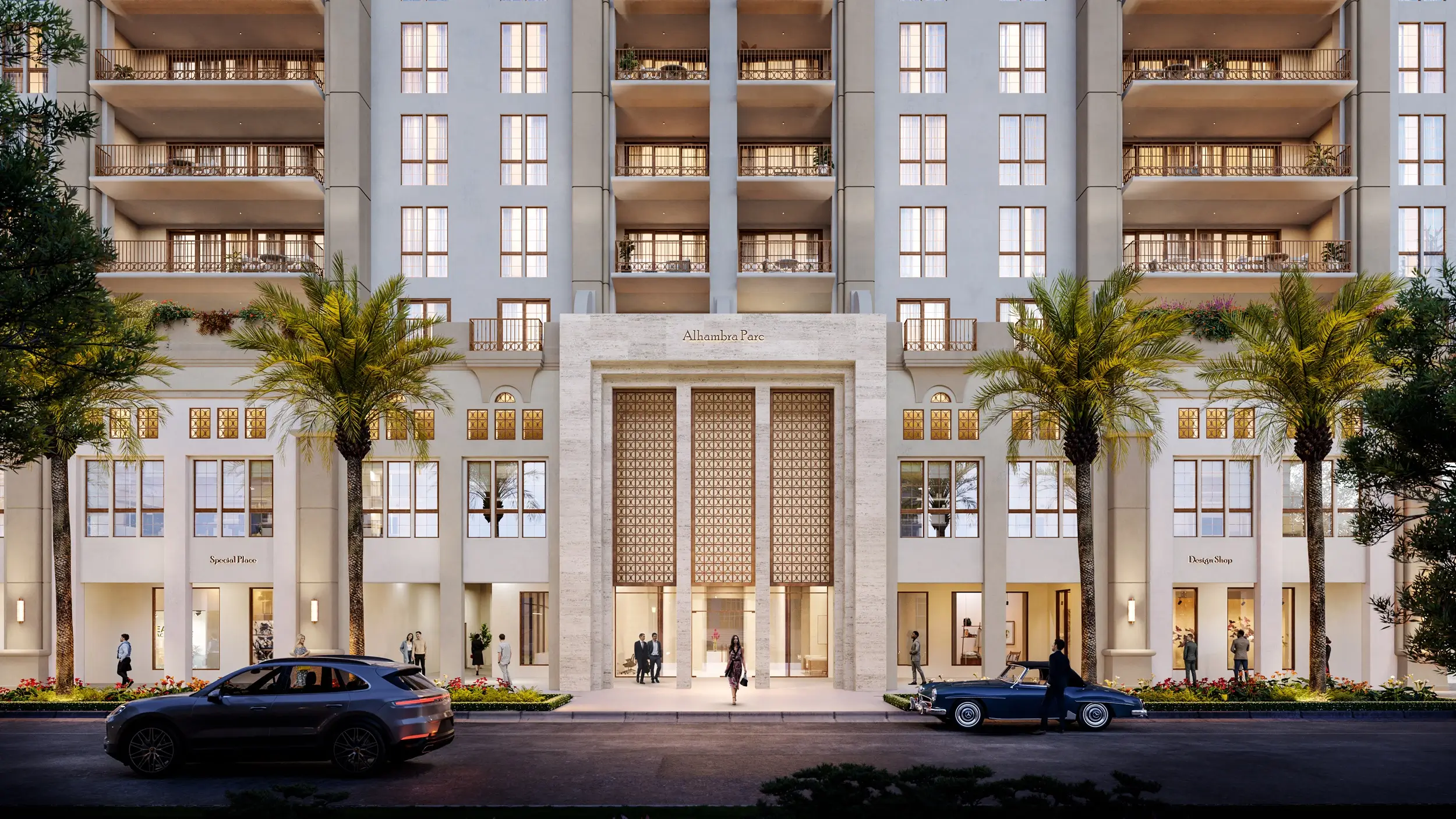 Alhambra Parc Coral Gables — fachada de estilo mediterráneo