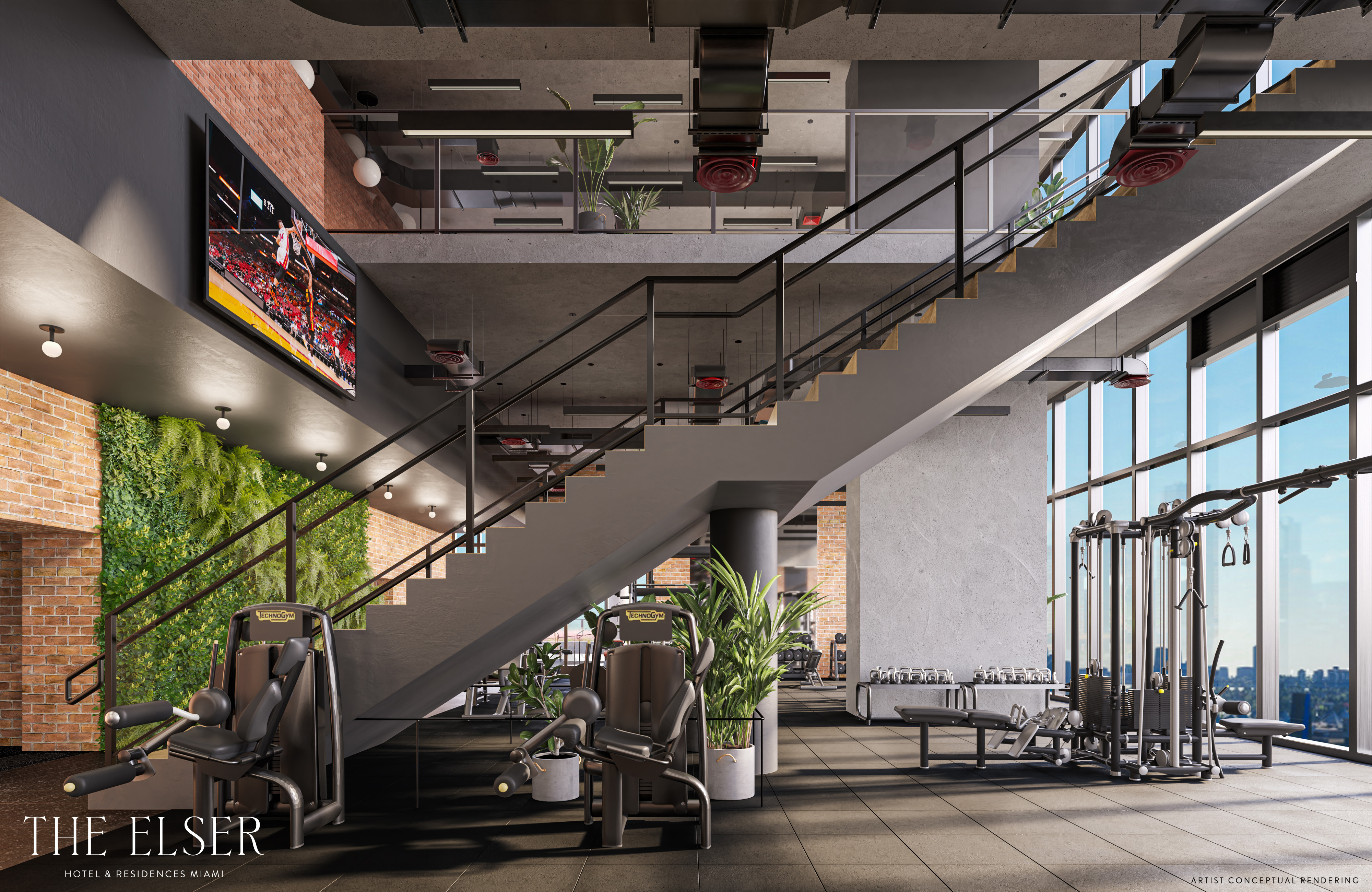 The Elser Downtown Miami — gimnasio de dos niveles